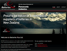 Tablet Screenshot of batteriesplus.co.nz